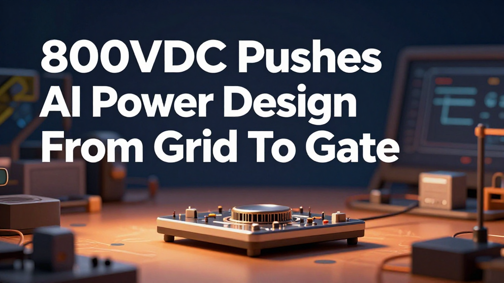 800VDC Pushes AI Power Design From Grid To Gate