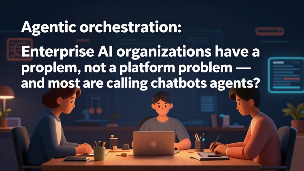 Agentic orchestration: Enterprise AI organizations have a deployment problem, not a platform problem — and most are calling chatbots agents