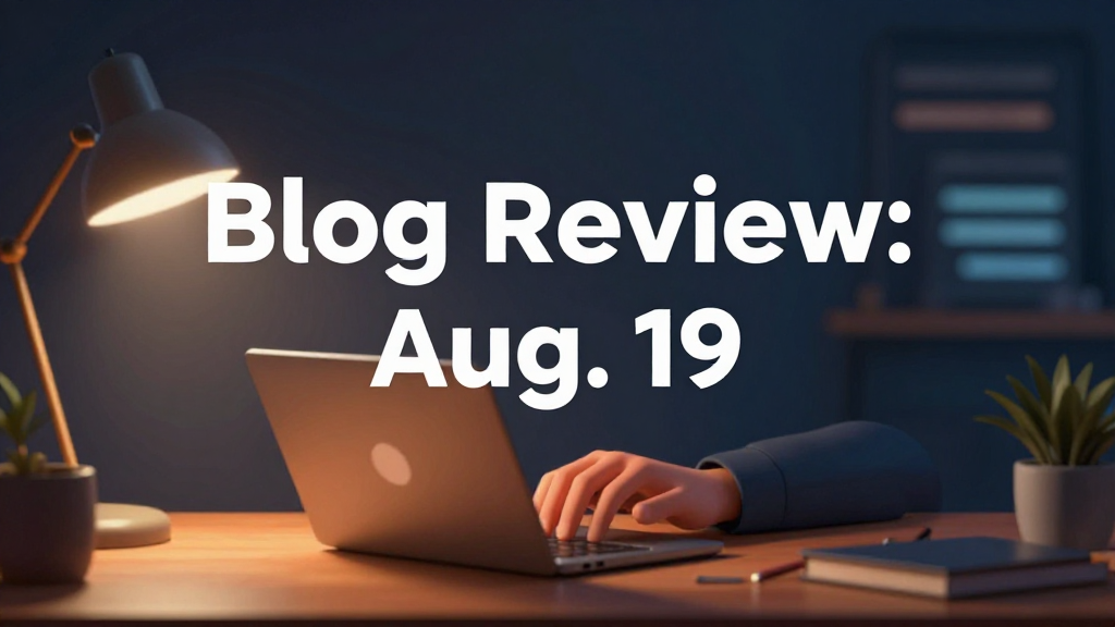 Blog Review: Aug. 19