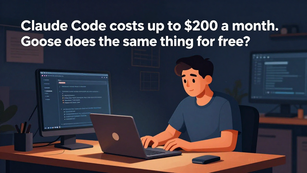 Claude Code costs up to $200 a month. Goose does the same thing for free.