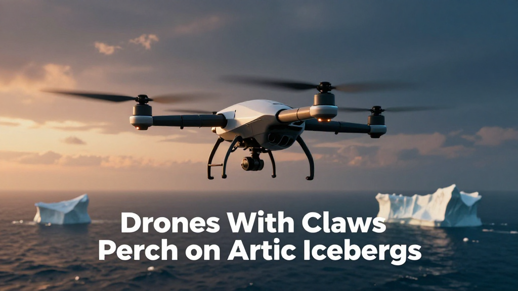Drones With Claws Perch on Arctic Icebergs