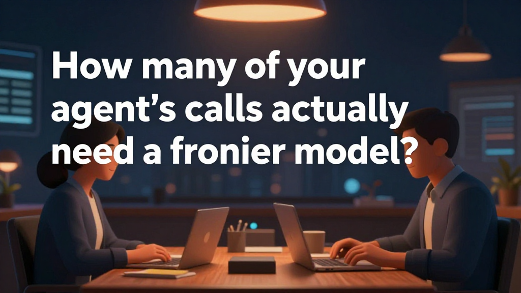 How many of your agent's calls actually need a frontier model?