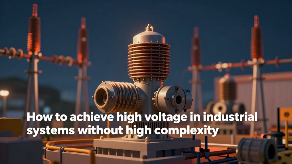 How to achieve high voltage in industrial systems without high complexity