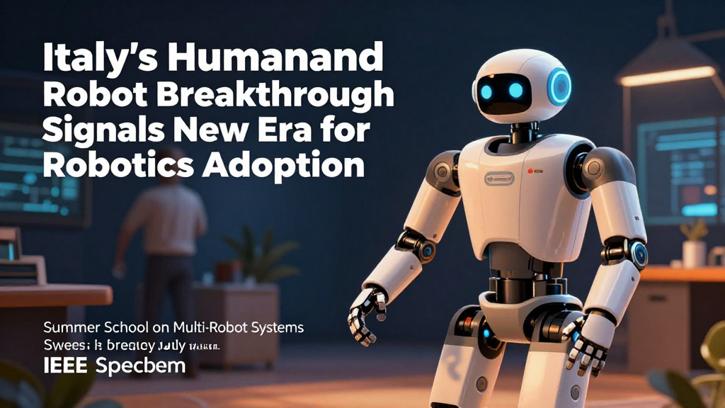 Italy's Humanoid Robot Breakthrough Signals New Era for Robotics Adoption