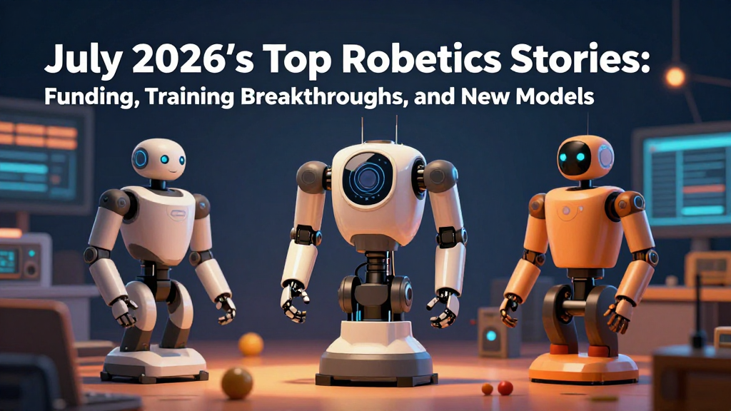 July 2026's Top Robotics Stories: Funding, Training Breakthroughs, and New Models