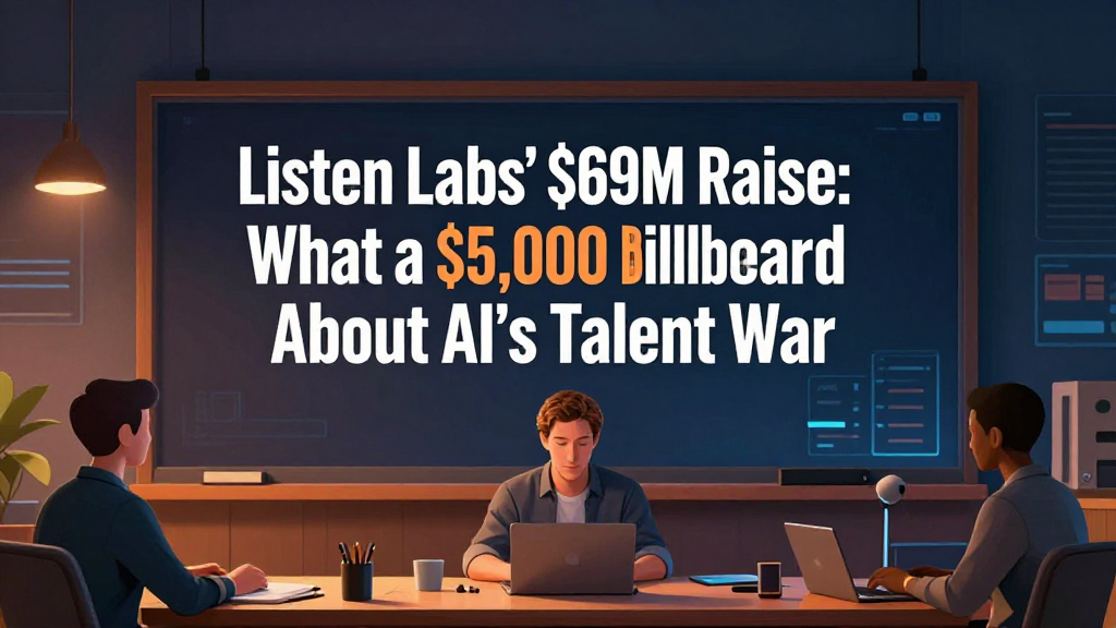 Listen Labs' $69M Raise: What a $5,000 Billboard Says About AI's Talent War
