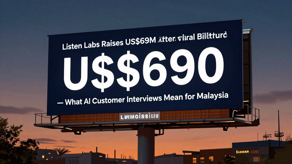 Listen Labs Raises US$69M After Viral Billboard Stunt — What AI Customer Interviews Mean for Malaysia