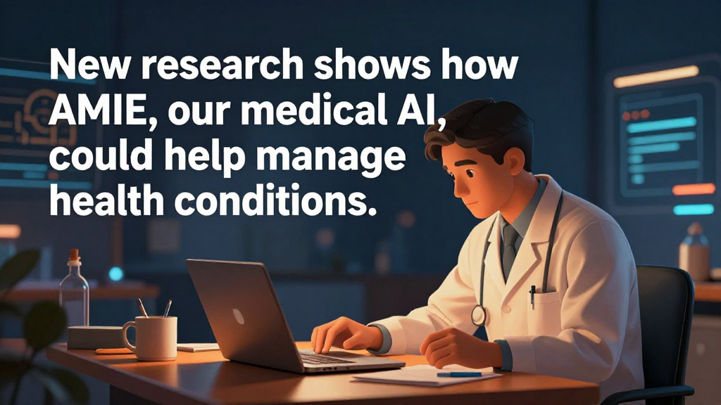 New research shows how AMIE, our medical AI, could help manage health conditions.