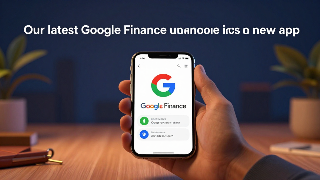 Our latest Google Finance upgrades, including a new app