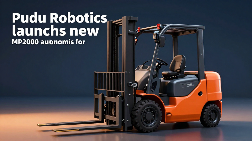 Pudu Robotics launches new MP2000 autonomous forklift