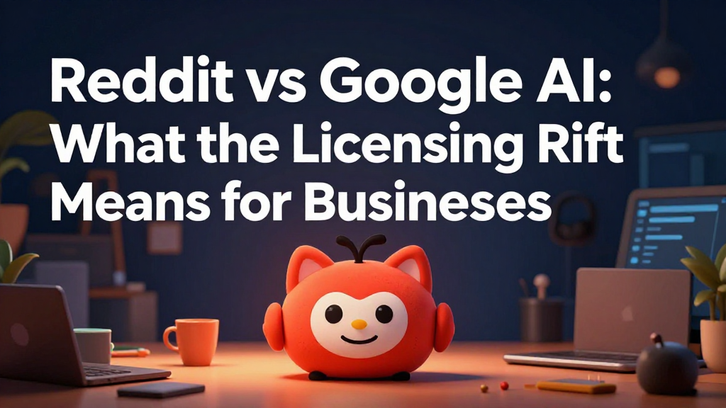 Reddit vs Google AI: What the Licensing Rift Means for Businesses