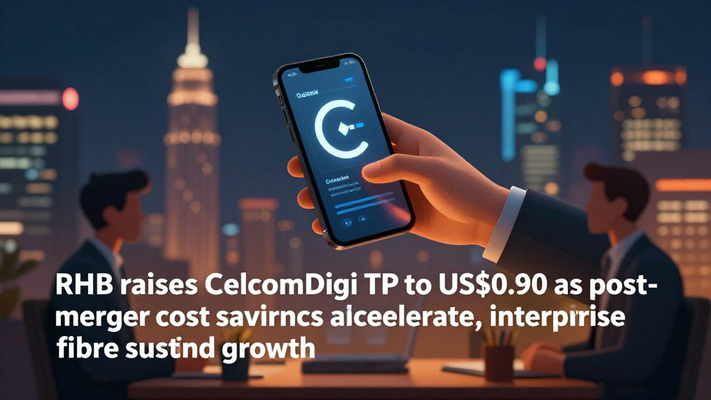 RHB raises CelcomDigi TP to US$0.90 as post-merger cost savings accelerate, enterprise and fibre sustain growth