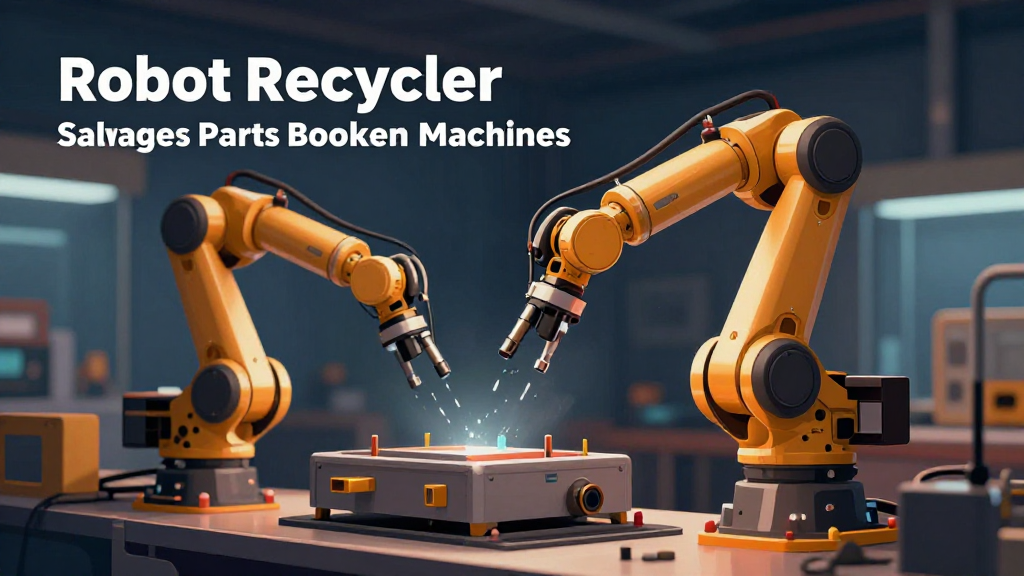 Robot Recycler Salvages Parts from Broken Machines