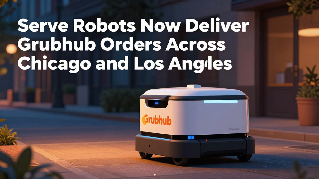 Serve Robots Now Deliver Grubhub Orders Across Chicago and Los Angeles