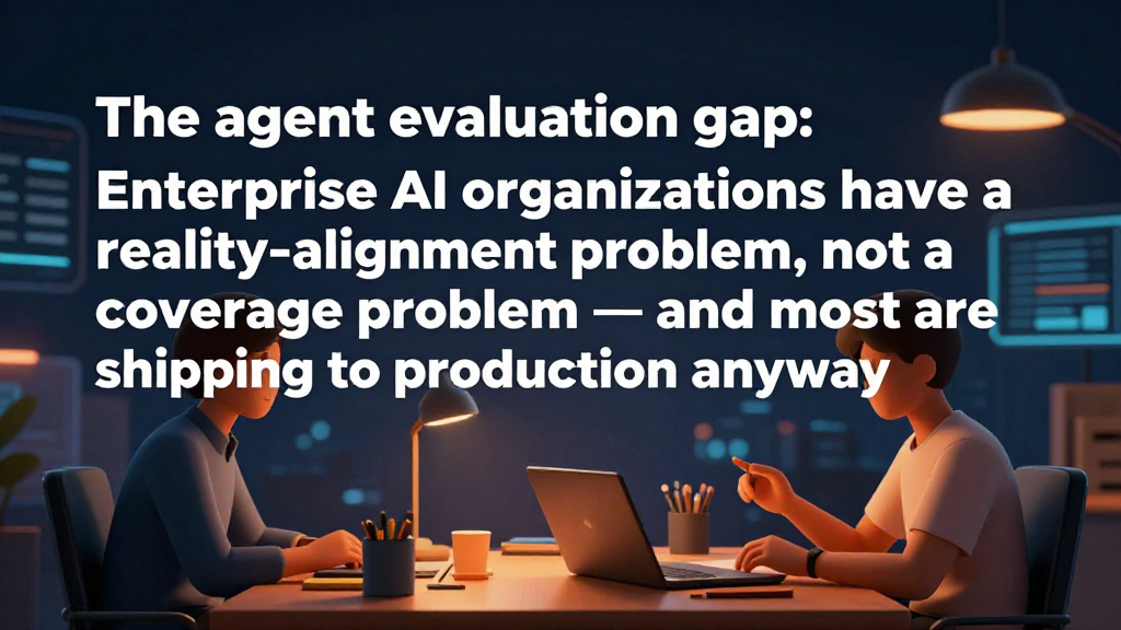 The agent evaluation gap: Enterprise AI organizations have a reality-alignment problem, not a coverage problem — and most are shipping to production anyway