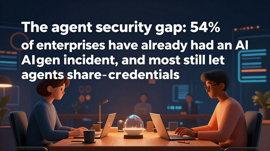 The agent security gap: 54% of enterprises have already had an AI agent incident, and most still let agents share credentials