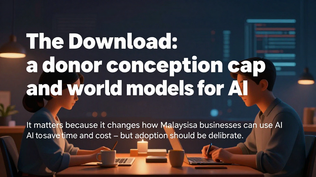 The Download: a donor conception cap and world models for AI