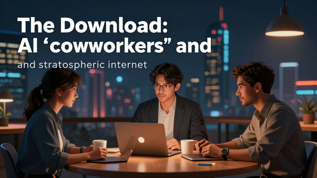 The Download: AI “coworkers” and stratospheric internet