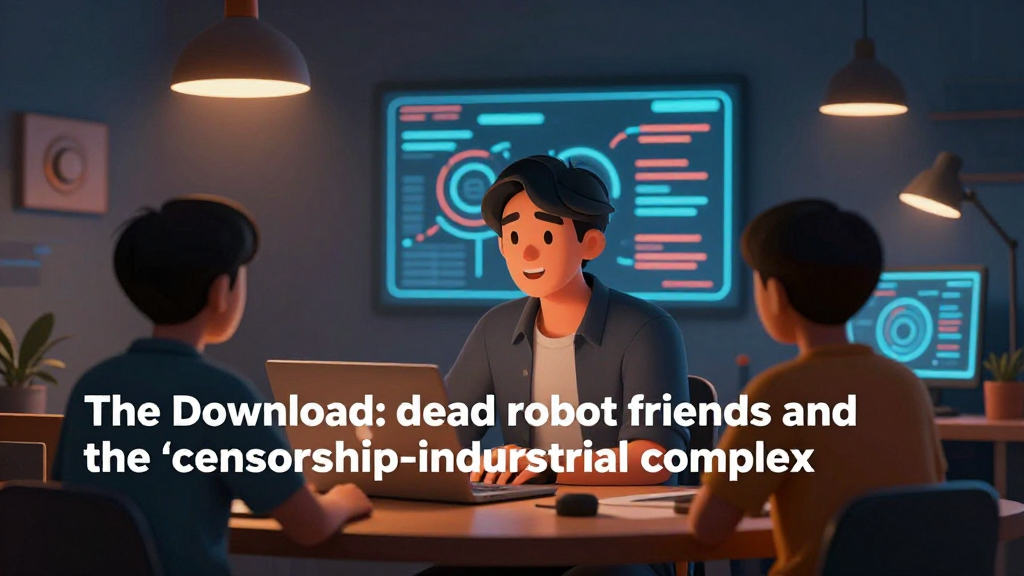 The Download: dead robot friends and the "censorship-industrial complex"