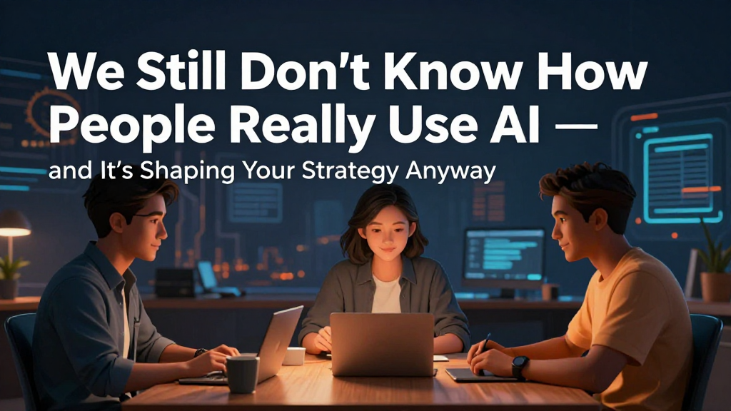 We Still Don't Know How People Really Use AI — and It's Shaping Your Strategy Anyway