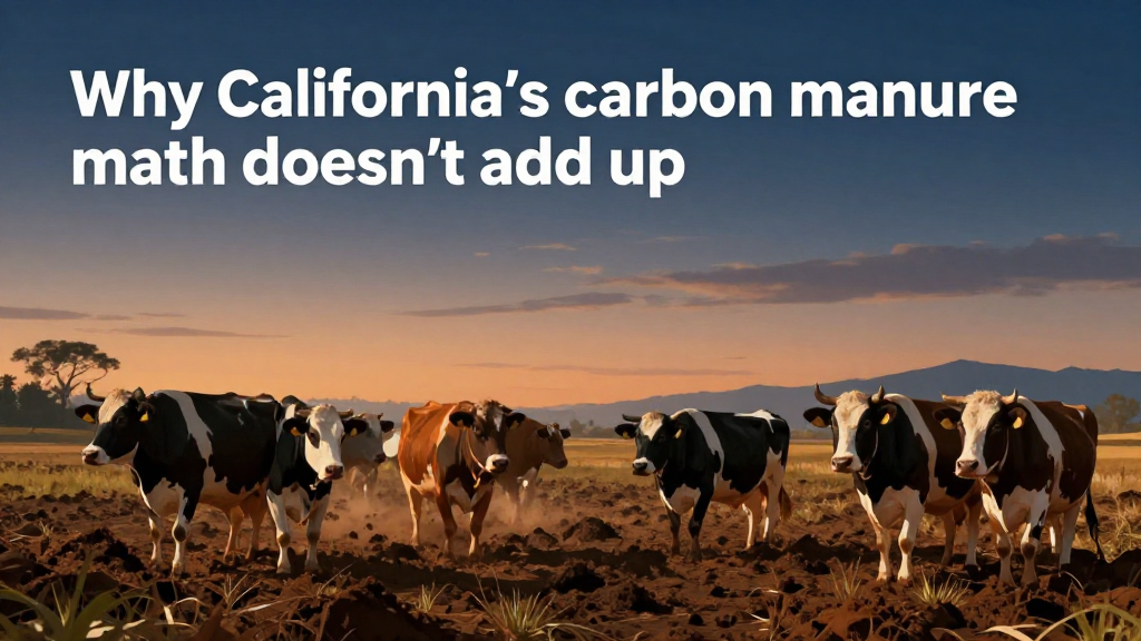 Why California's carbon manure math doesn't add up